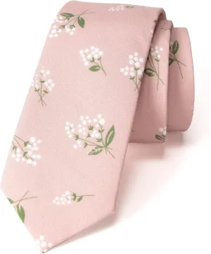 Spring Notion Men's Cotton Printed Floral Skinny Tie