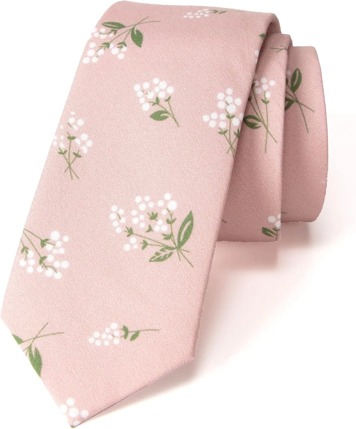 Spring Notion Men's Cotton Printed Floral Skinny Tie