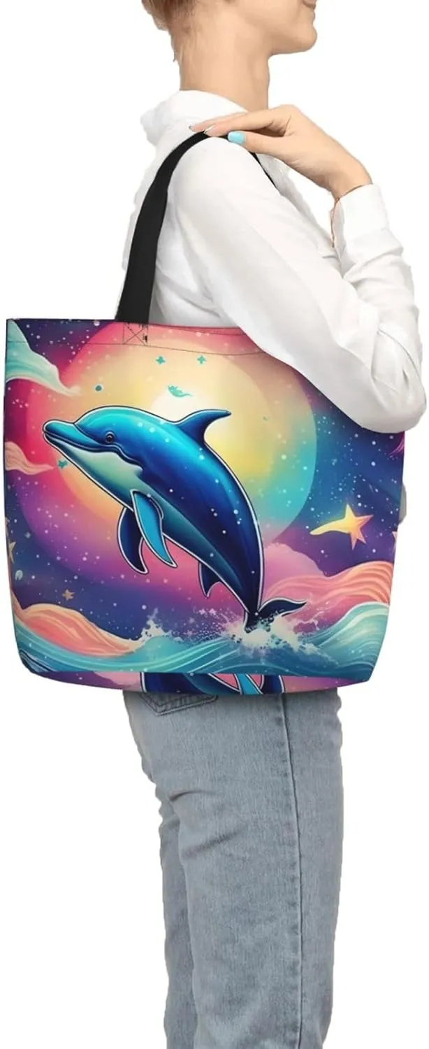 SSIMOO Lovely Cartoon Cats Stylish Zipper Shopping Bags,Shoulder Bag,The Perfect Blend Of Style And Convenience