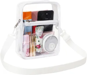 Stadium Event Clear Bag Women's Clear Bag Purse Crossbody Bag Stadium Approved with Front Pocket for Concerts