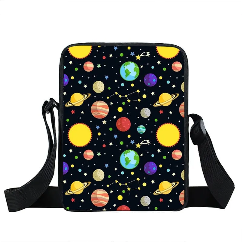 Starry Sky and Space Printed Crossbody Bags