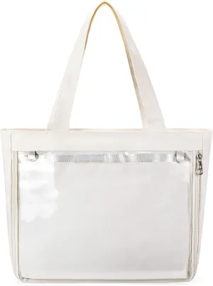 STEAMEDBUN Ita Bag with Insert Large Canvas Shoulder Tote Ita Purse for Cosplay