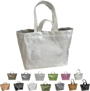 Stellaya Tote Bag, Women's Letters Print Tote Bag, PVC Kraft Paper Plastic Solid Color Draped Waterproof Leopard Handbags
