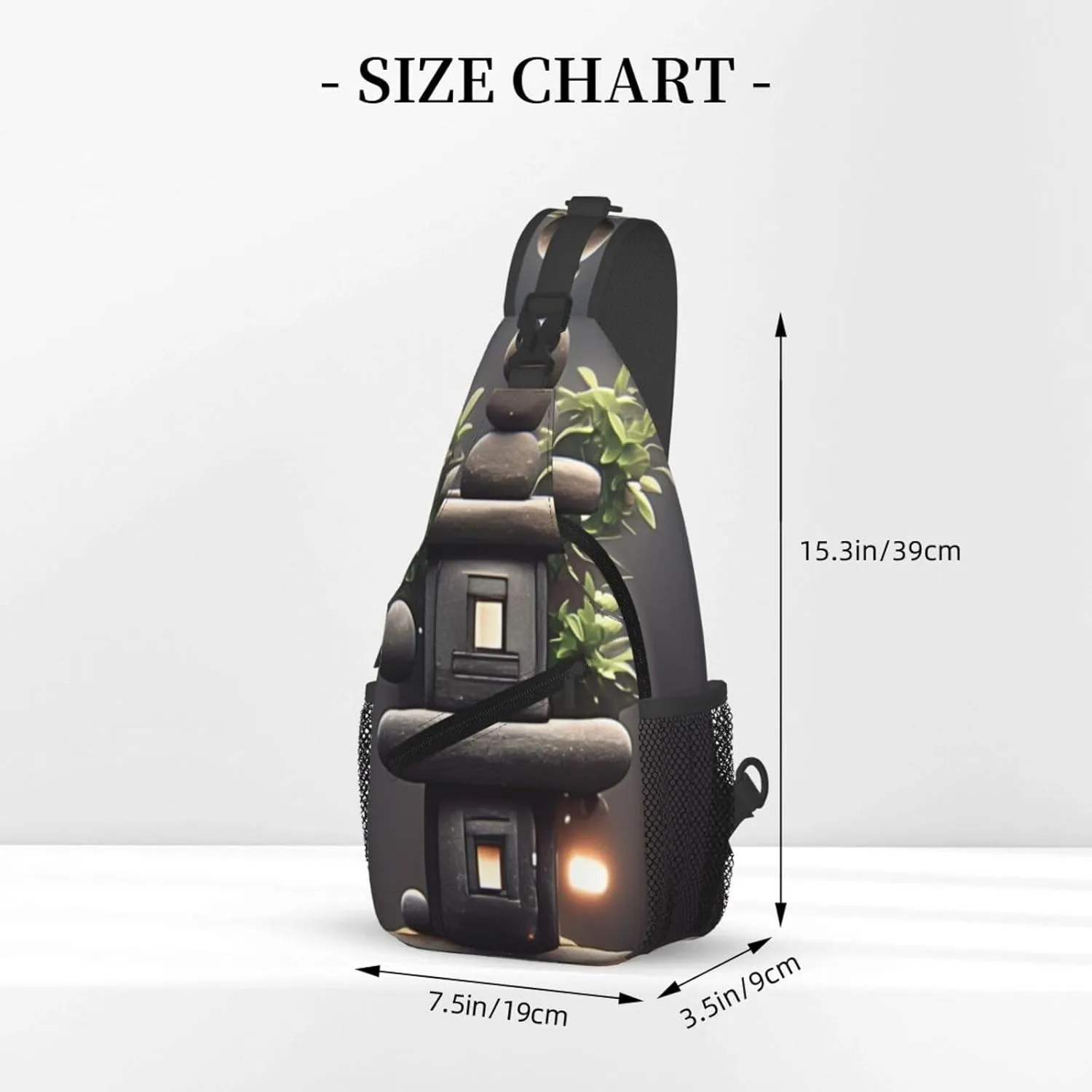 stone bridge Men's And Women's Small Crossbody Bags Chest Bags Daily Bags Are Suitable For Outdoor Hiking Trips