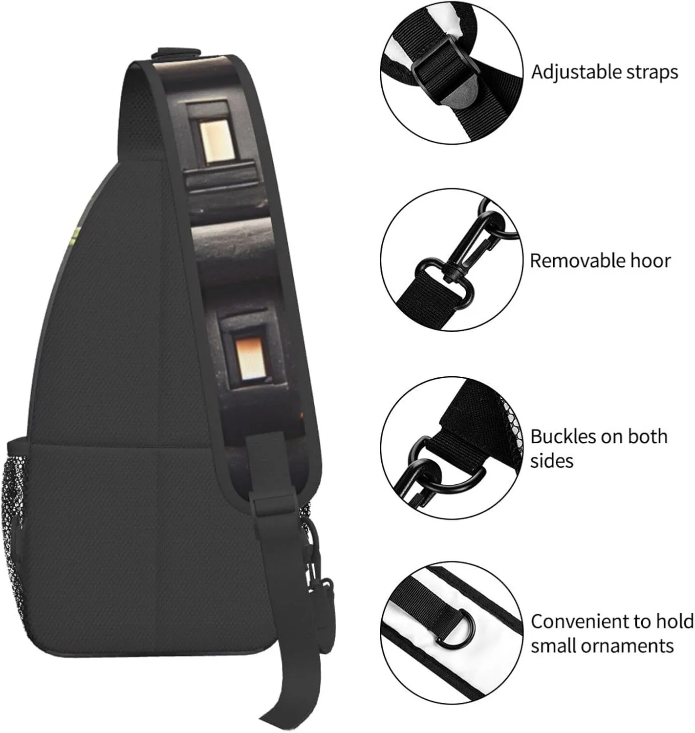 stone bridge Men's And Women's Small Crossbody Bags Chest Bags Daily Bags Are Suitable For Outdoor Hiking Trips