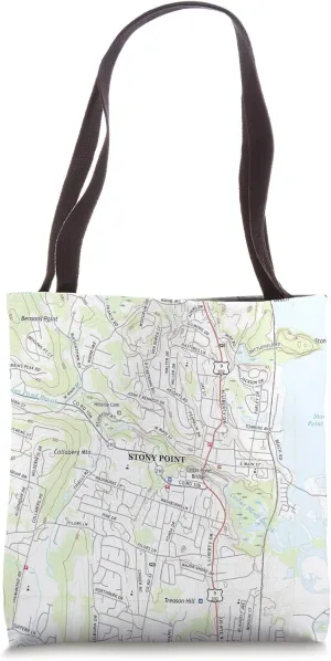 Stony Point NY Map (2019) Tote Bag