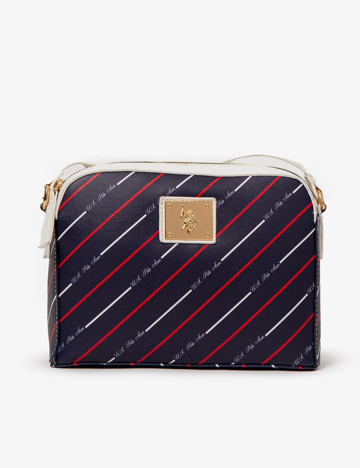 STRIPE USPA CROSSBODY BAG