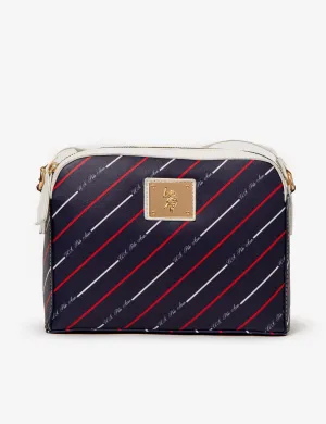 STRIPE USPA CROSSBODY BAG