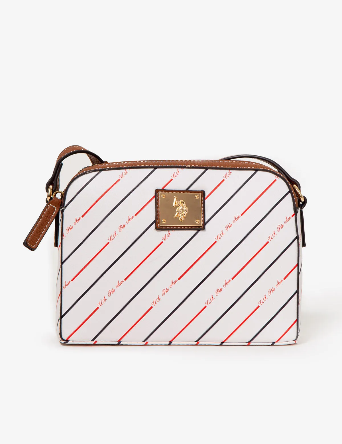 STRIPE USPA CROSSBODY BAG