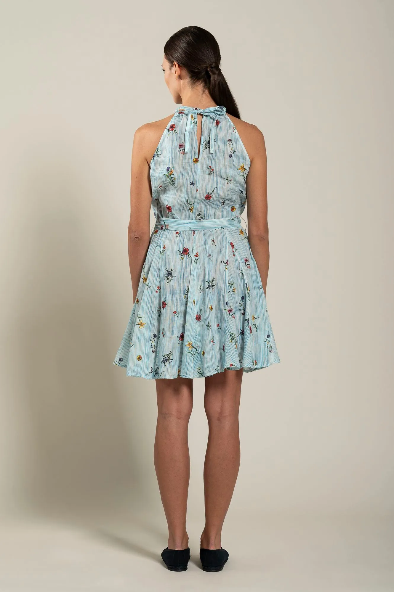 Striped Floral Dress
