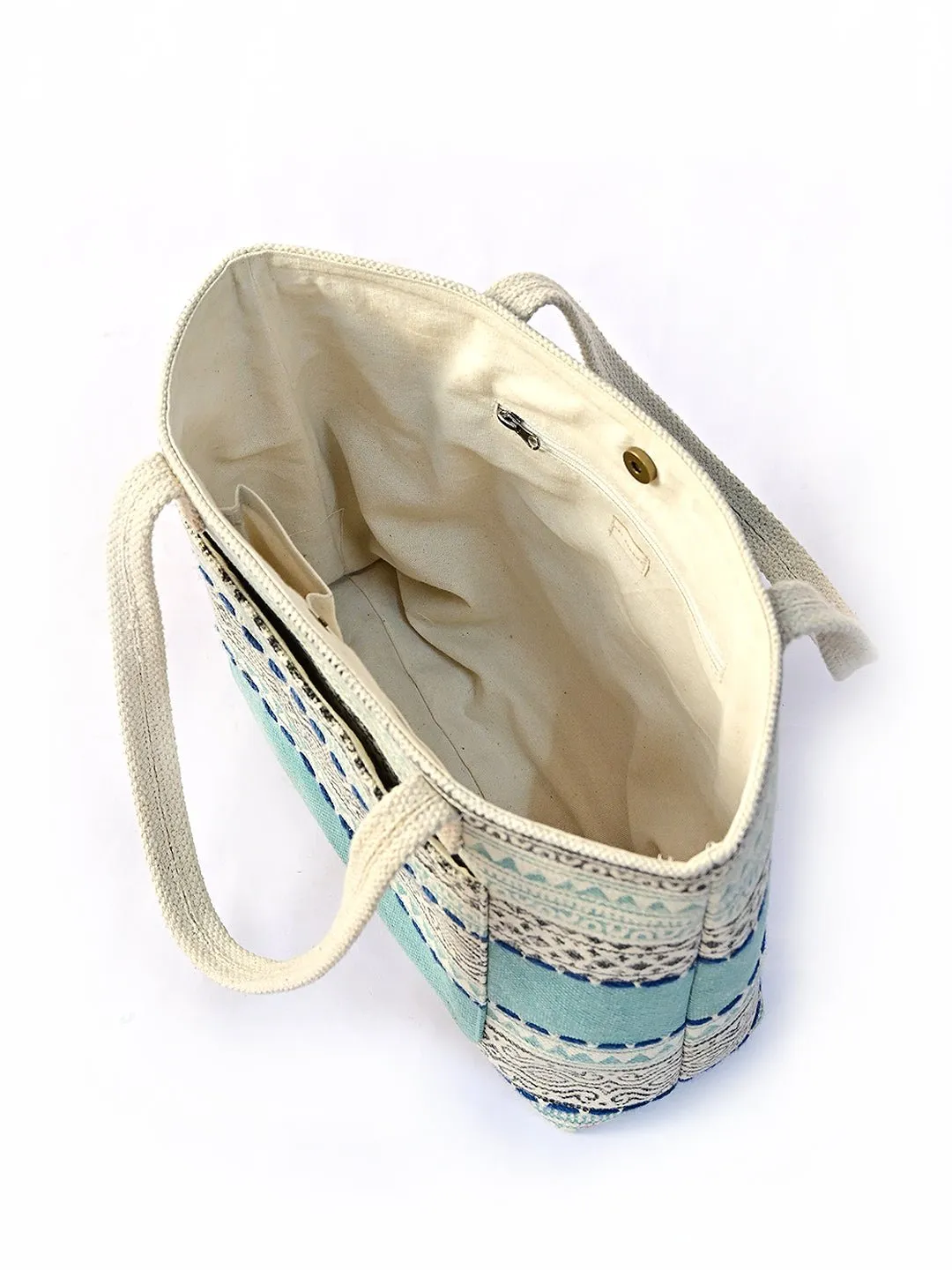 SUSAN - HAND BLOCK COTTON PRINTED TOTE BAG