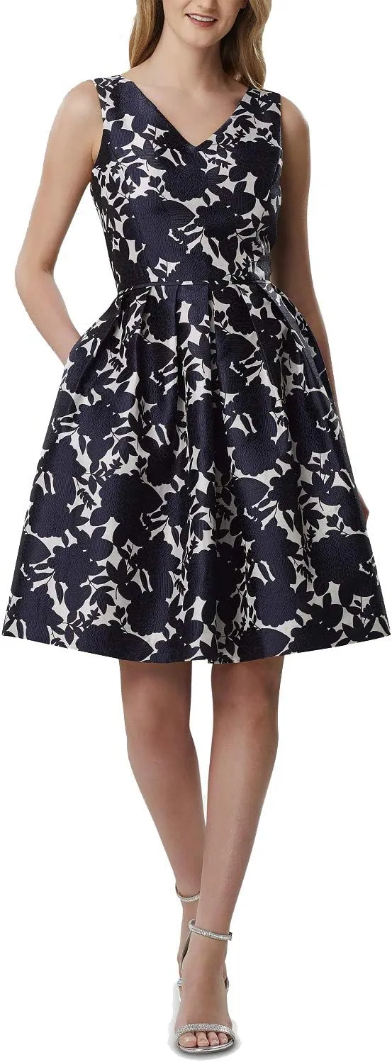 Tahari ASL Printed Fit & Flare Dress
