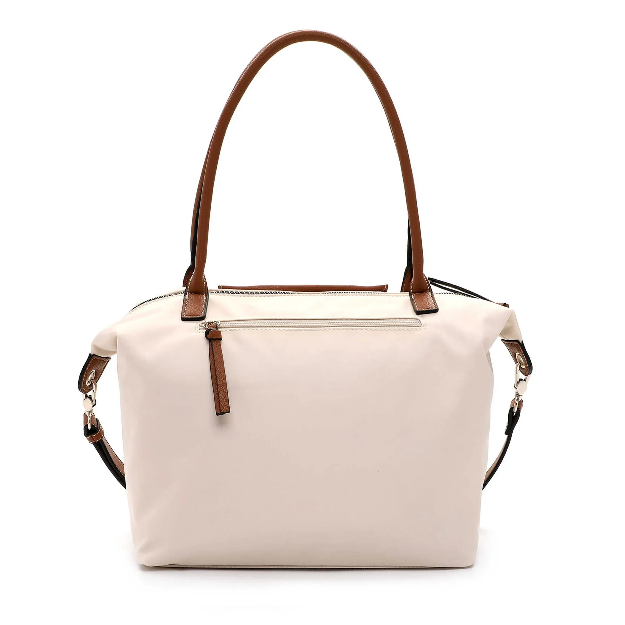 Tamaris Large Tote Bag Black Tan Beige Tan