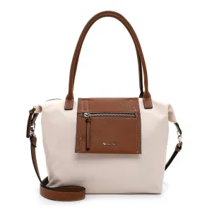 Tamaris Large Tote Bag Black Tan Beige Tan