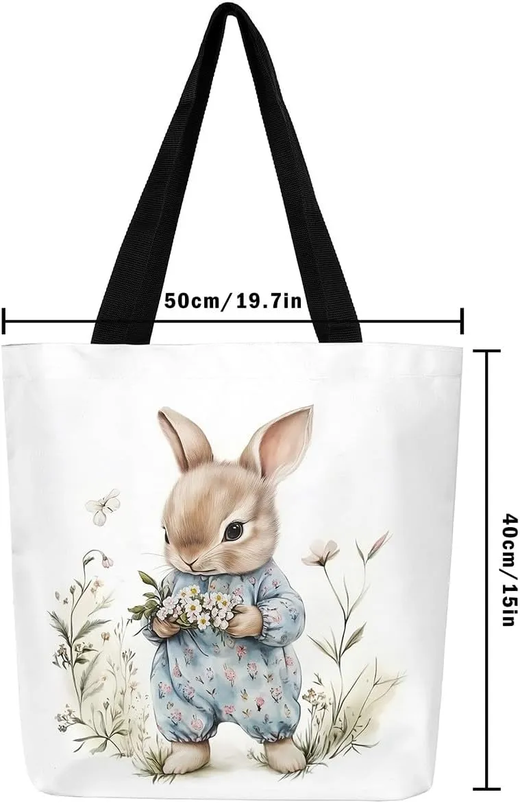 Teal Truck Canvas Tote Bag,Daisy Flowers Tote Bag,Vintage Farmhouse Shopping Grocery Bags,Blue Truck Shoulder Bag