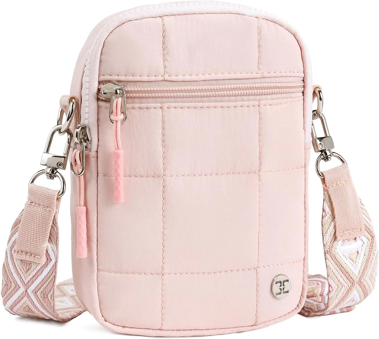 Telena Puffer Small Crossbody Bags for Women Cell Phone Purse Cross Body Bag