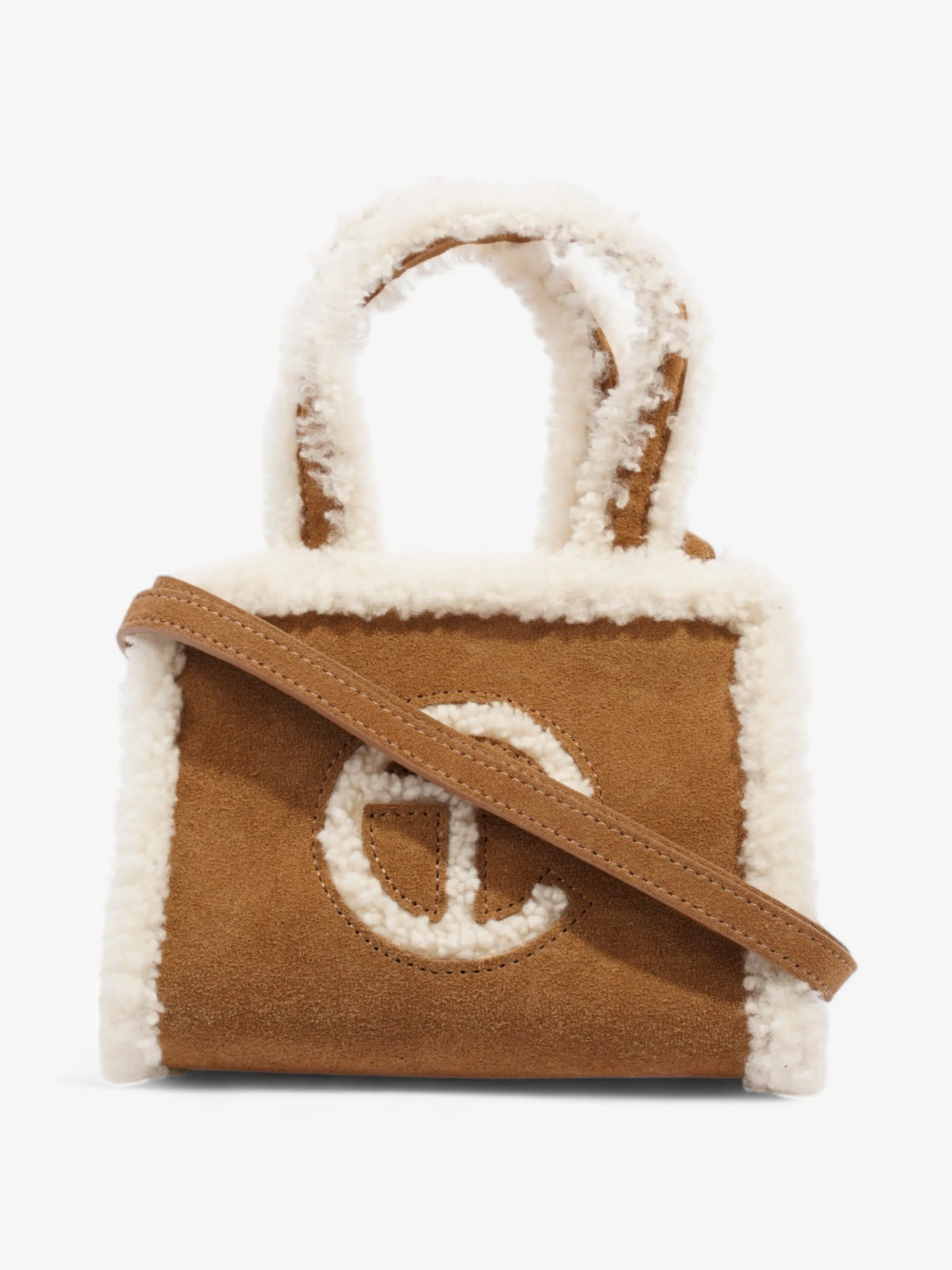 Telfar x Ugg Shopping Bag Chestnut / White Shearling Small