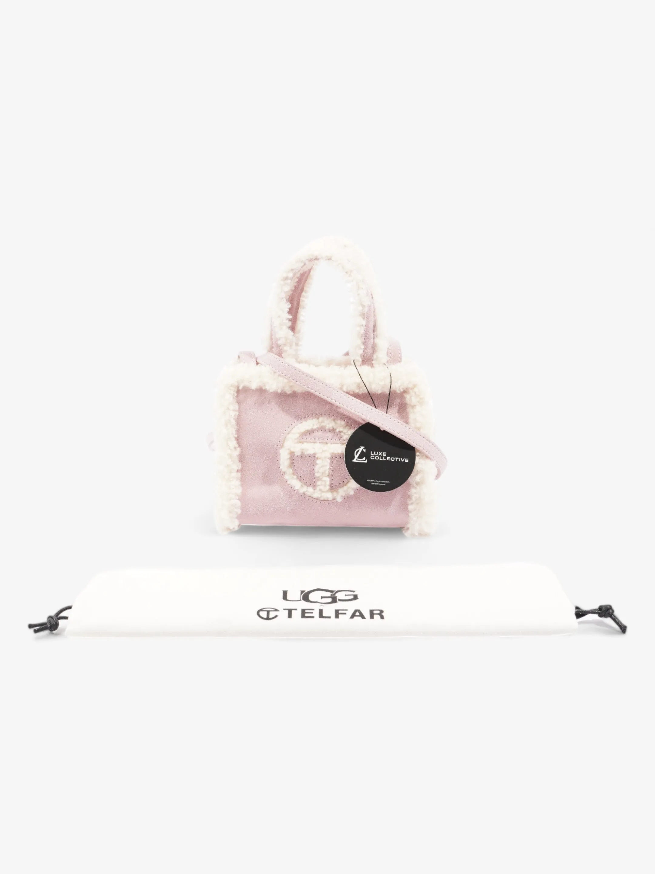 Telfar x Ugg Shopping Bag Pink Shearling Small