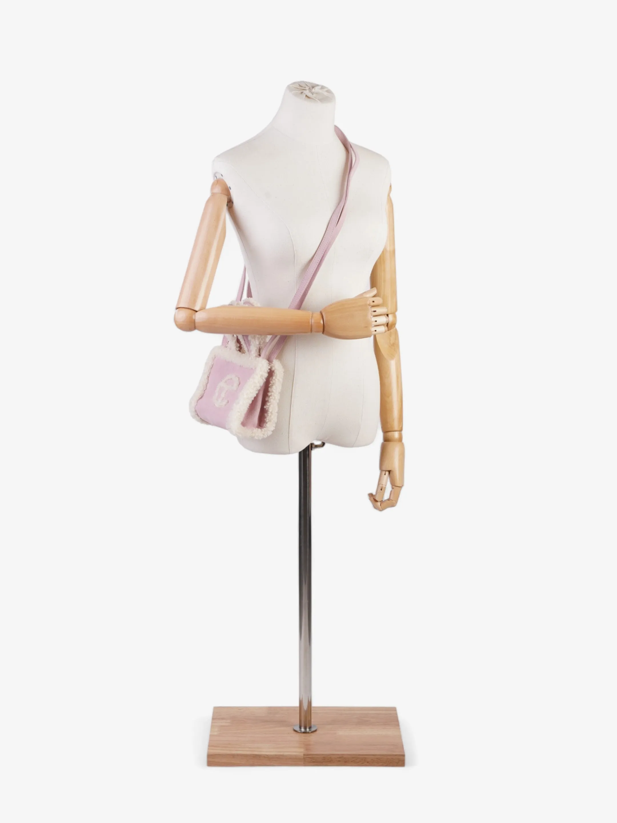 Telfar x Ugg Shopping Bag Pink Shearling Small