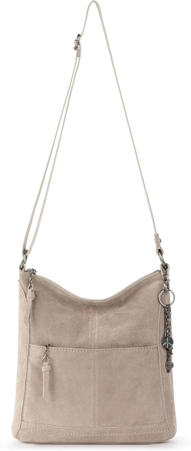 The Sak Lucia Crossbody Bag in Leather, Convertible Purse with Adjustable Strap