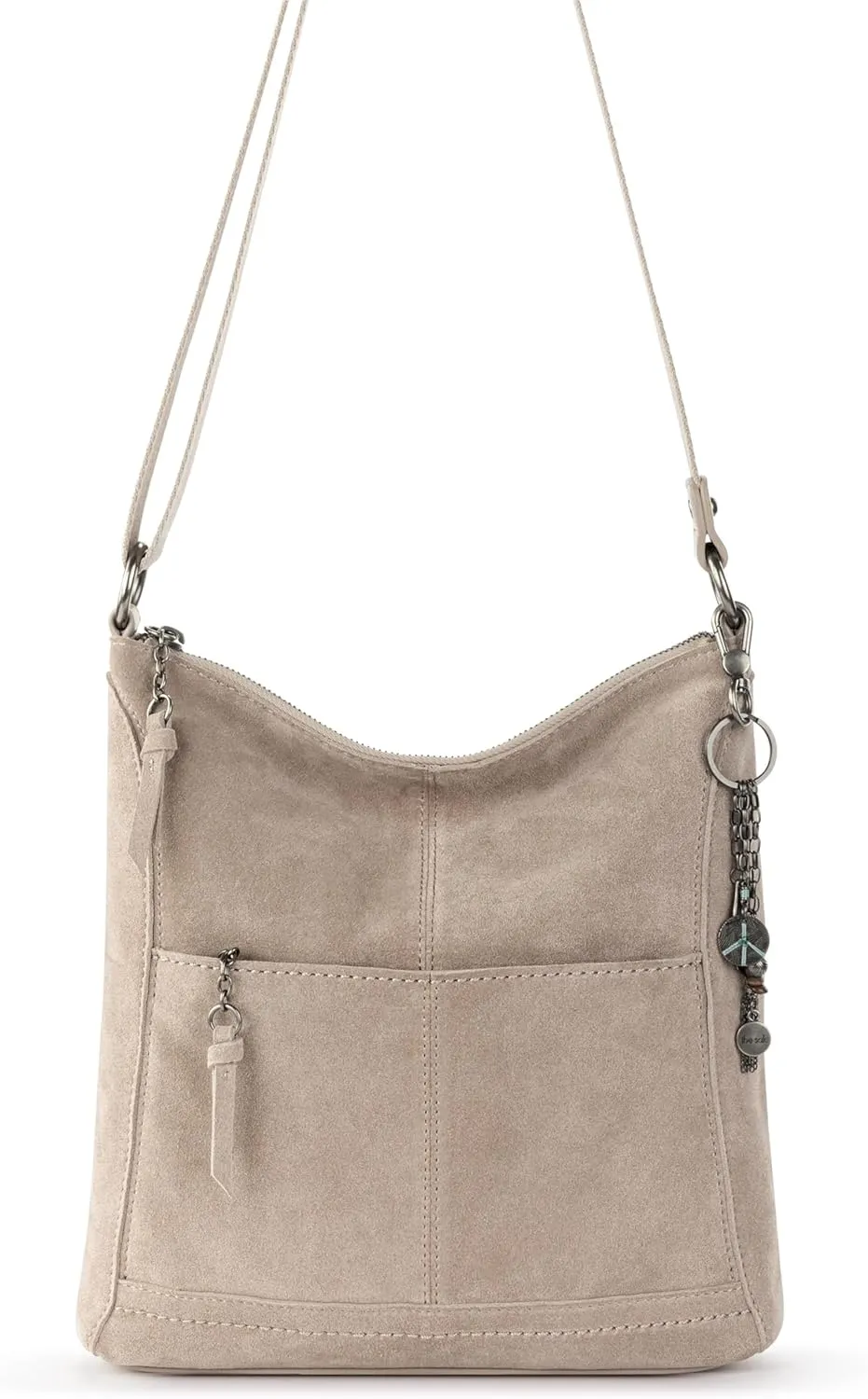 The Sak Lucia Crossbody Bag in Leather, Convertible Purse with Adjustable Strap