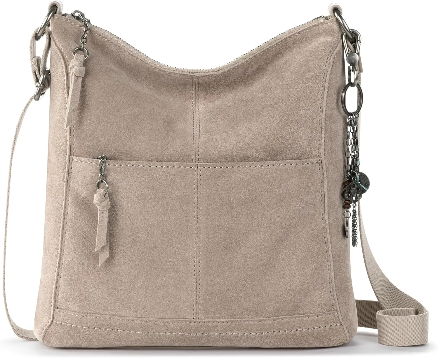 The Sak Lucia Crossbody Bag in Leather, Convertible Purse with Adjustable Strap