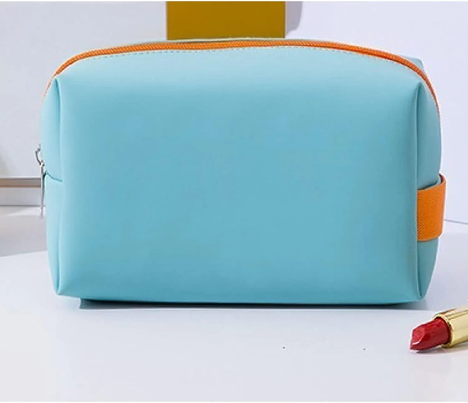 Toiletry Travel Cosmetic Makeup Case Women Zipper Make Up Handbag Organizer Storage Pouch Wash Bags (Royal Blue)