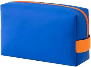 Toiletry Travel Cosmetic Makeup Case Women Zipper Make Up Handbag Organizer Storage Pouch Wash Bags (Royal Blue)