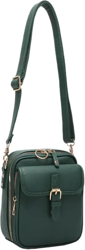 Tojoyride Crossbody Bag, Small Leather Crossbody Bags with Card Slots, Crossbody Purses for Women