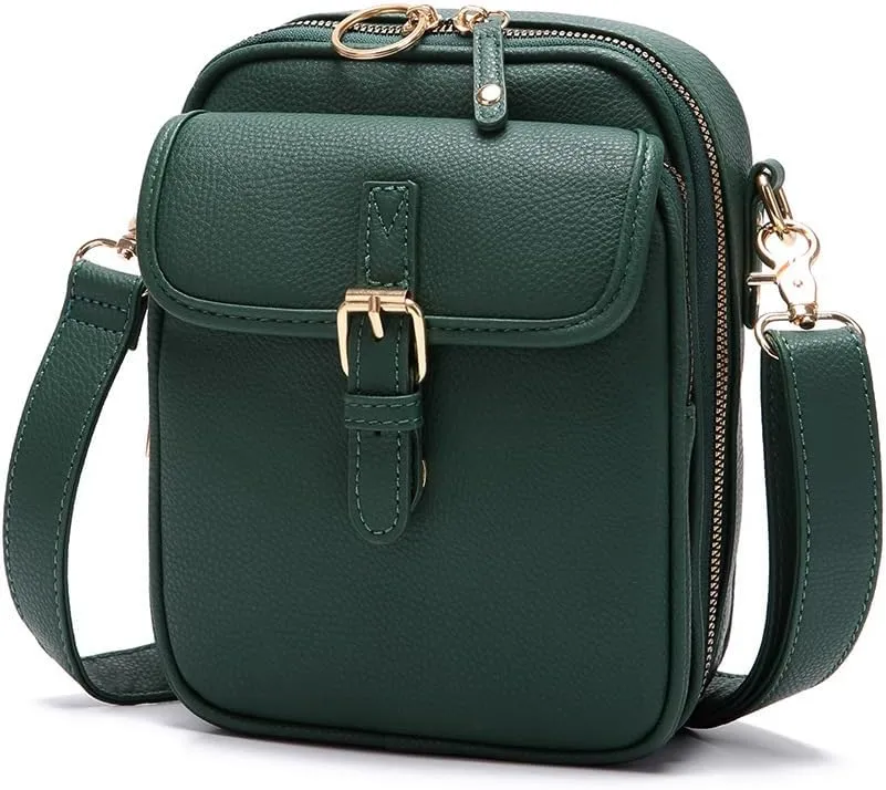 Tojoyride Crossbody Bag, Small Leather Crossbody Bags with Card Slots, Crossbody Purses for Women