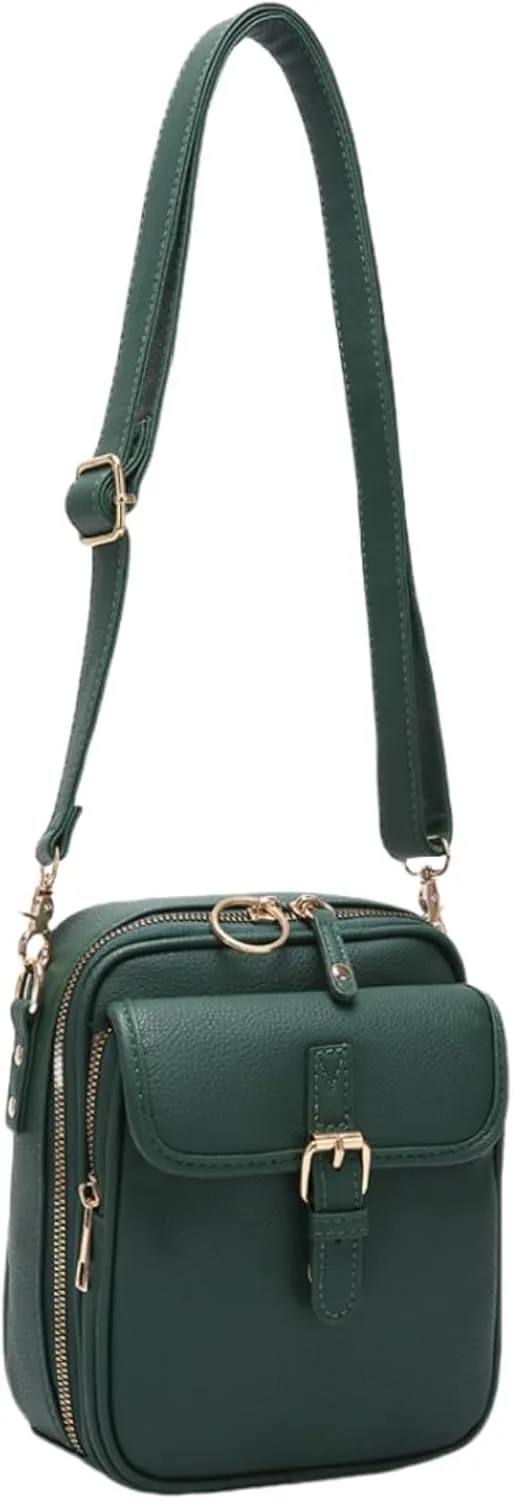 Tojoyride Crossbody Bag, Small Leather Crossbody Bags with Card Slots, Crossbody Purses for Women