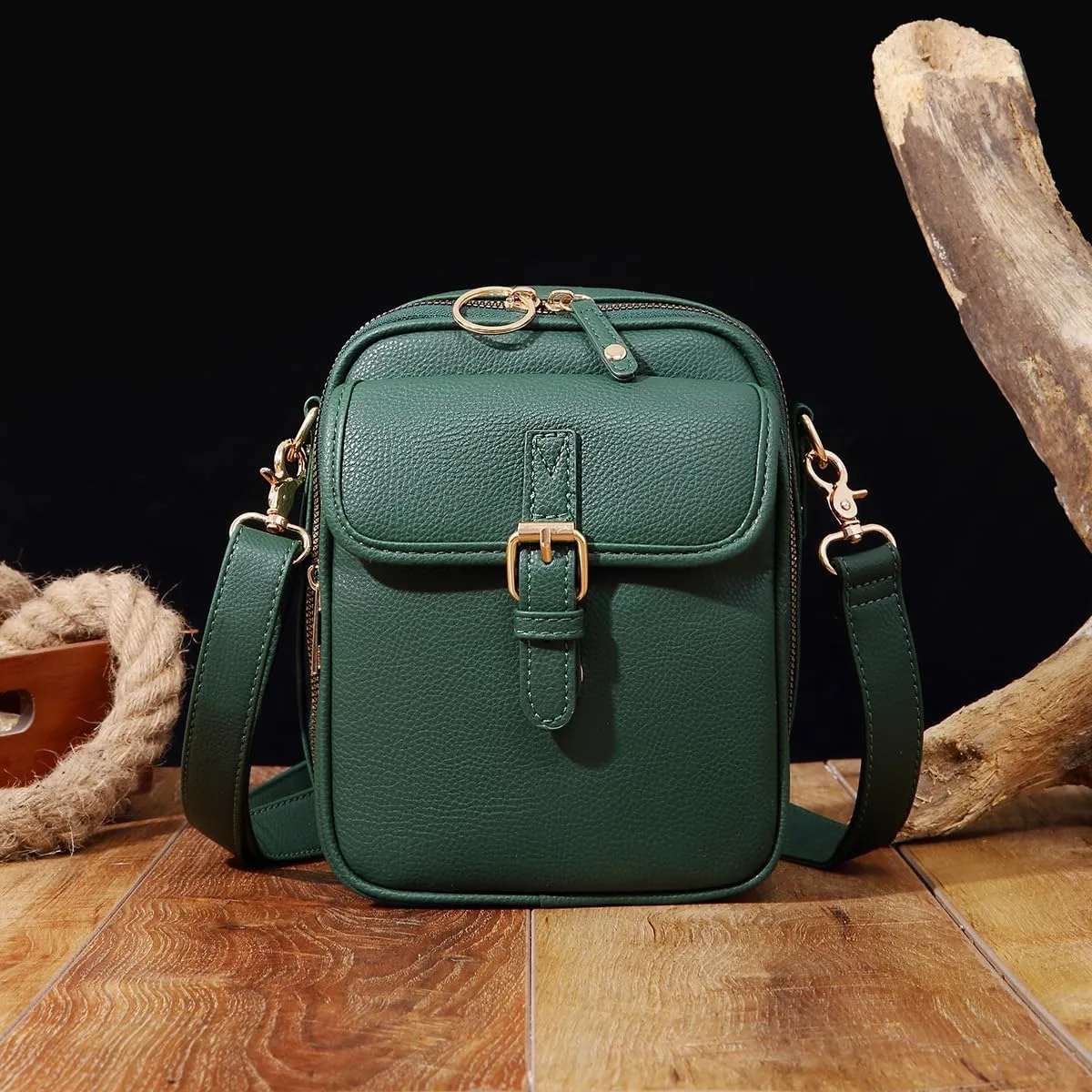 Tojoyride Crossbody Bag, Small Leather Crossbody Bags with Card Slots, Crossbody Purses for Women
