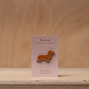 Tom Hardwick Wooden Pin - Dachshund