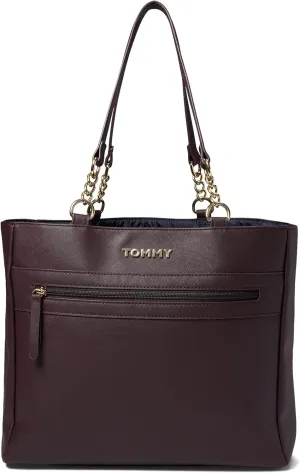Tommy Hilfiger Women's Kendall Ii Tote-saffiano Pvc