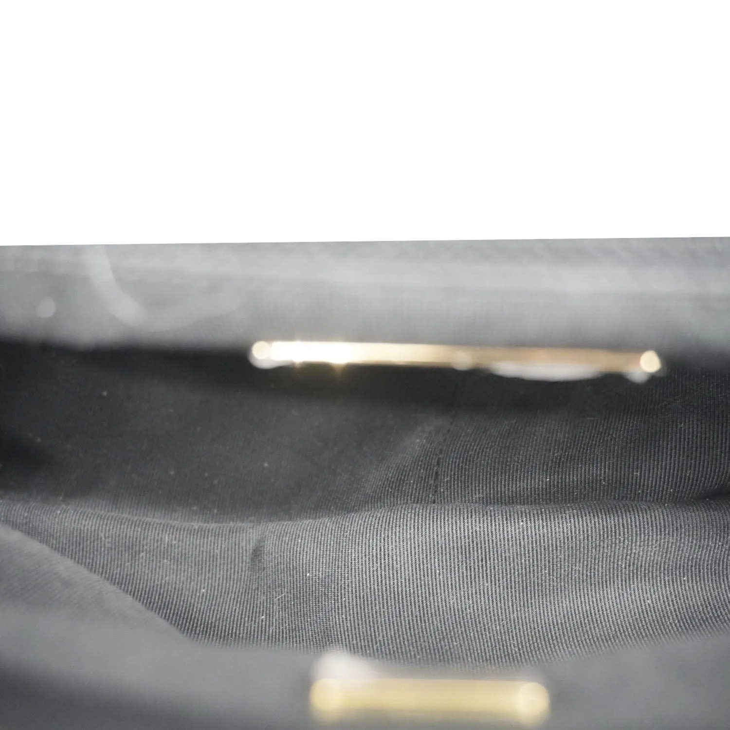 Top Quality Chanel 19 Flap Medium Striped Shearling Shoulder Bag Black