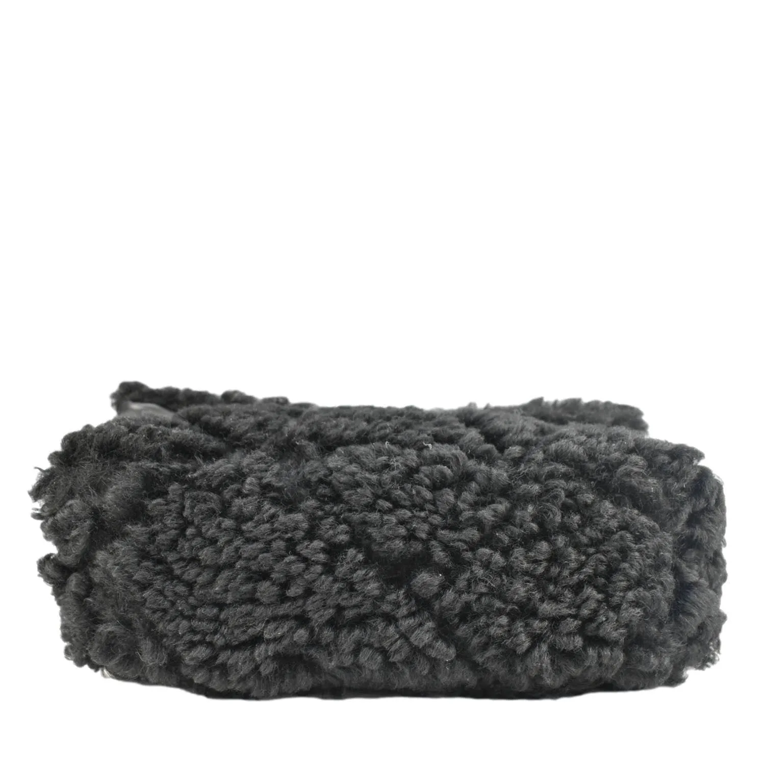 Top Quality Chanel Shearling 19 Flap Medium Sheepskin Shoulder Bag Black