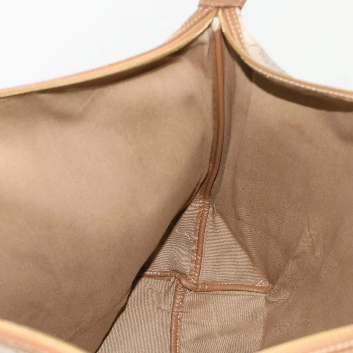Top Quality  Long-term Honeycomb Dior ar9982 Christian Brown PVC Beige Tote CHRISTIAN Great savings Canvas Leather Bag