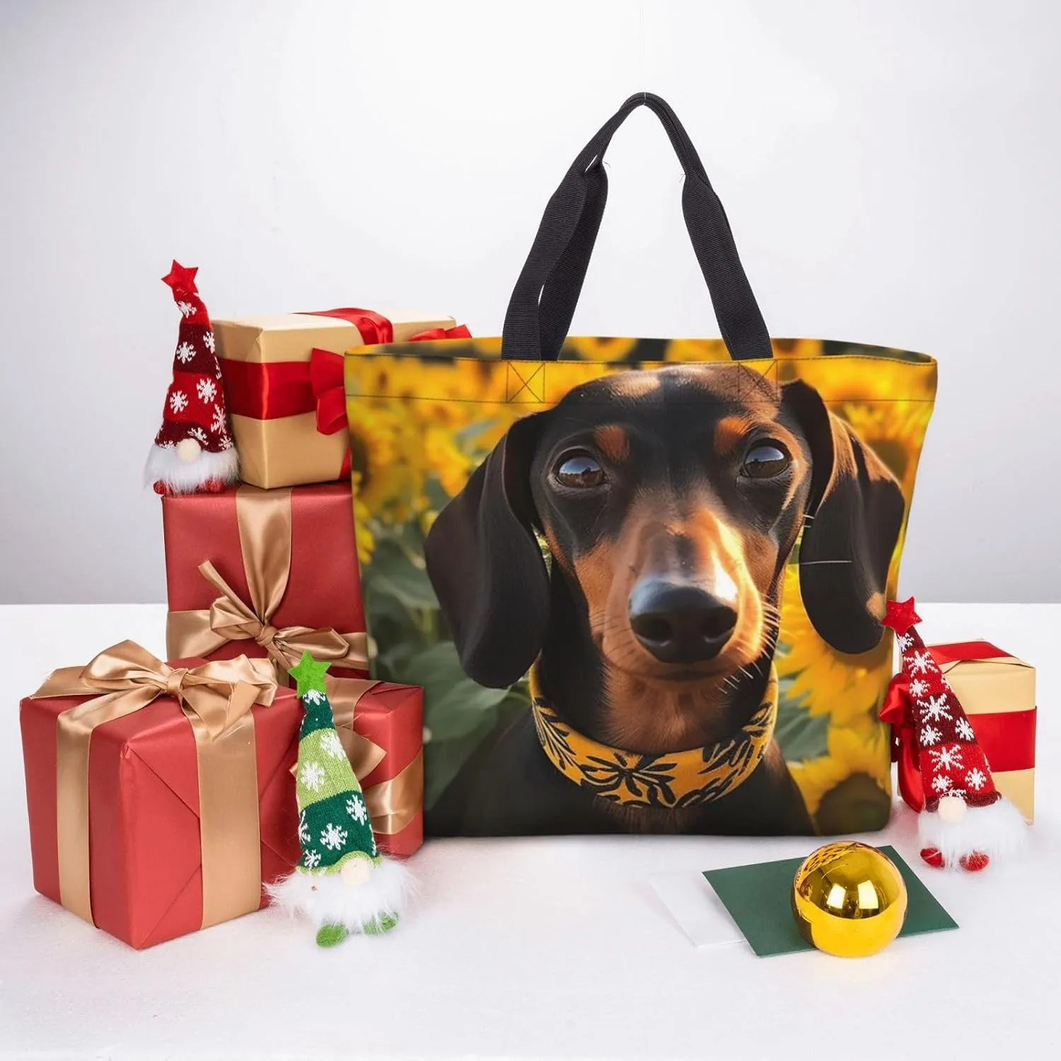 Tote Bag for Women Bold Colors Shoulder Bag with Zipper Handbag Large Capacity Reusable Grocery Bag
