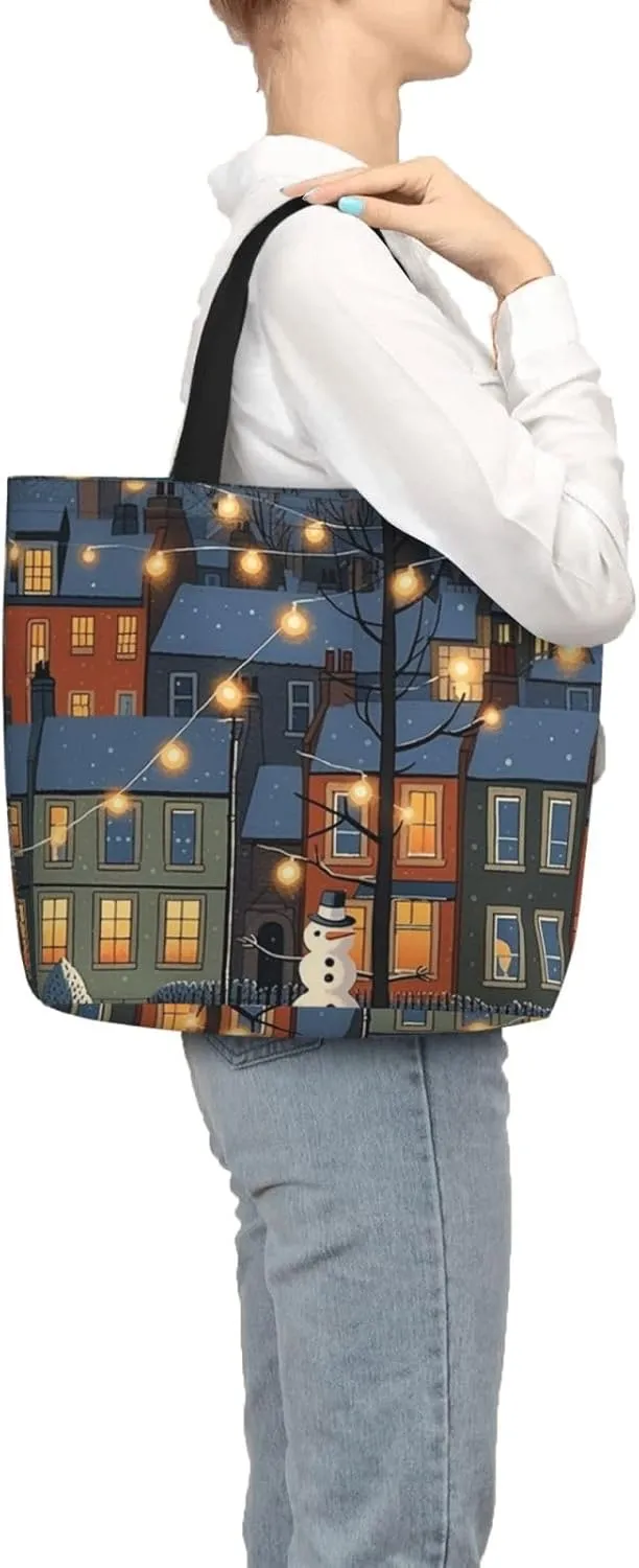 Tote Bag for Women Bold Colors Shoulder Bag with Zipper Handbag Large Capacity Reusable Grocery Bag