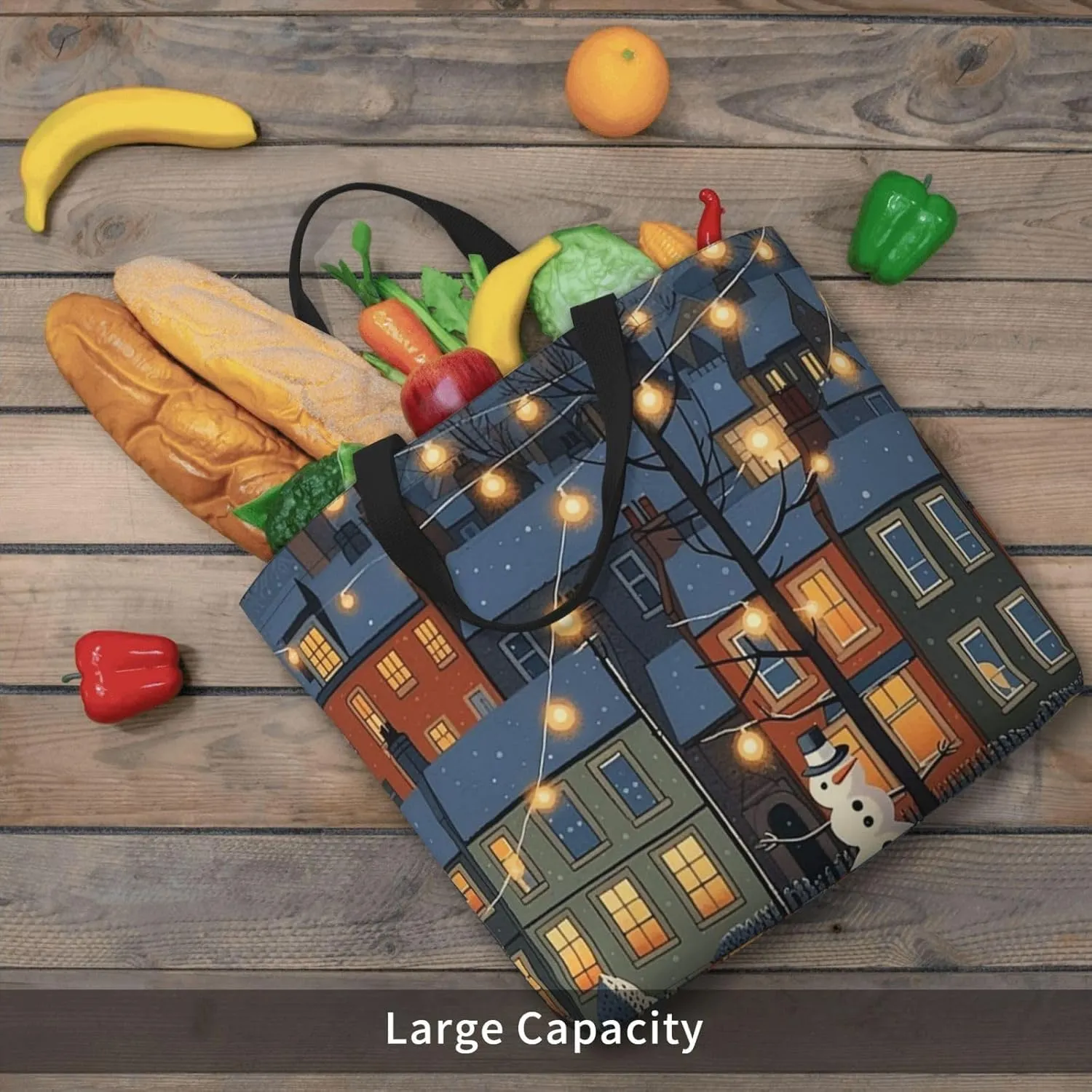 Tote Bag for Women Bold Colors Shoulder Bag with Zipper Handbag Large Capacity Reusable Grocery Bag