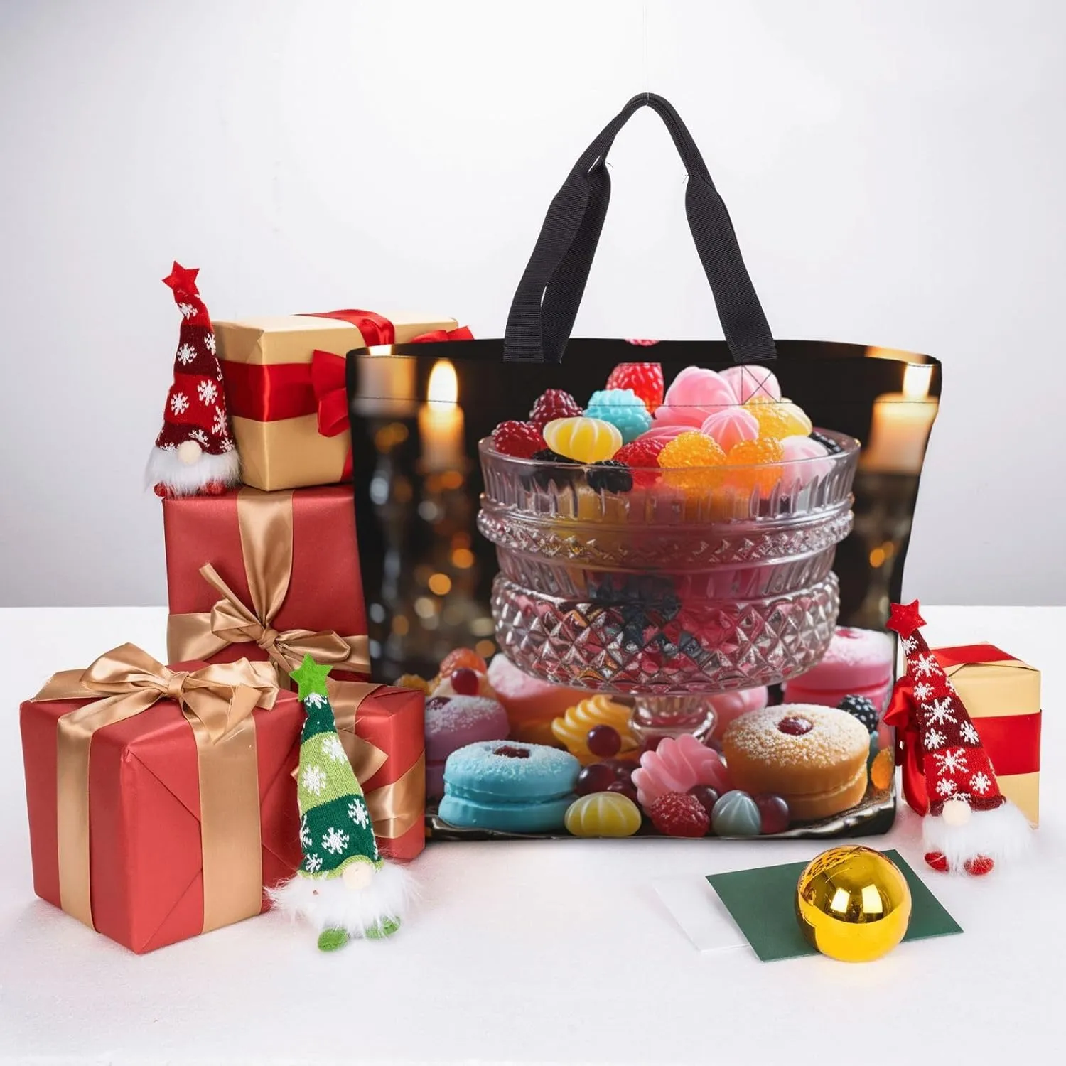 Tote Bag for Women Carefully Spelled with Love Shoulder Bag with Zipper Handbag Large Capacity Reusable Grocery Bag
