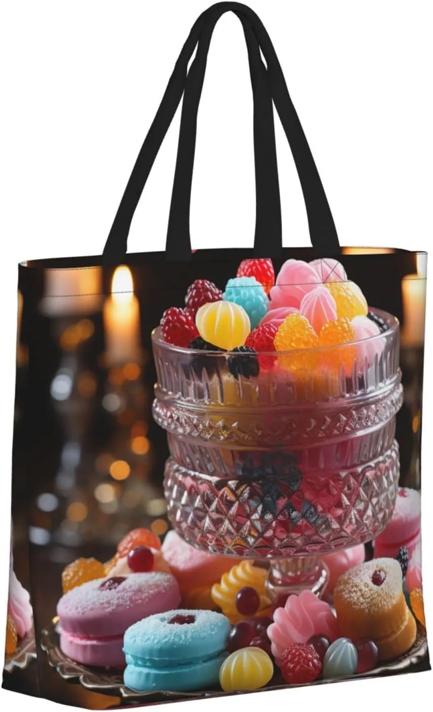 Tote Bag for Women Carefully Spelled with Love Shoulder Bag with Zipper Handbag Large Capacity Reusable Grocery Bag