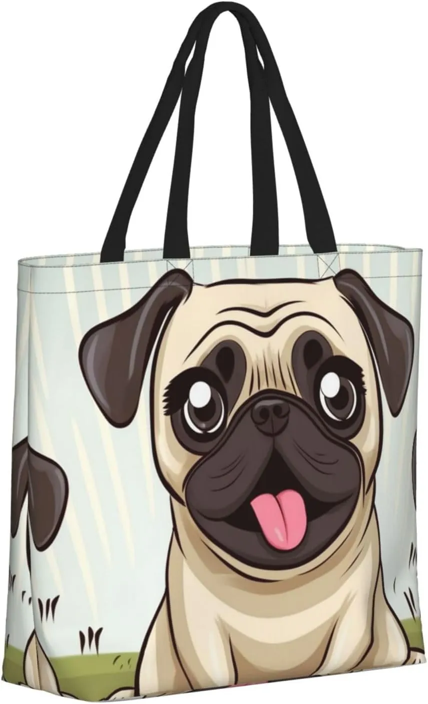 Tote Bag for Women Coffee between raindrops Shoulder Bag with Zipper Handbag Large Capacity Reusable Grocery Bag