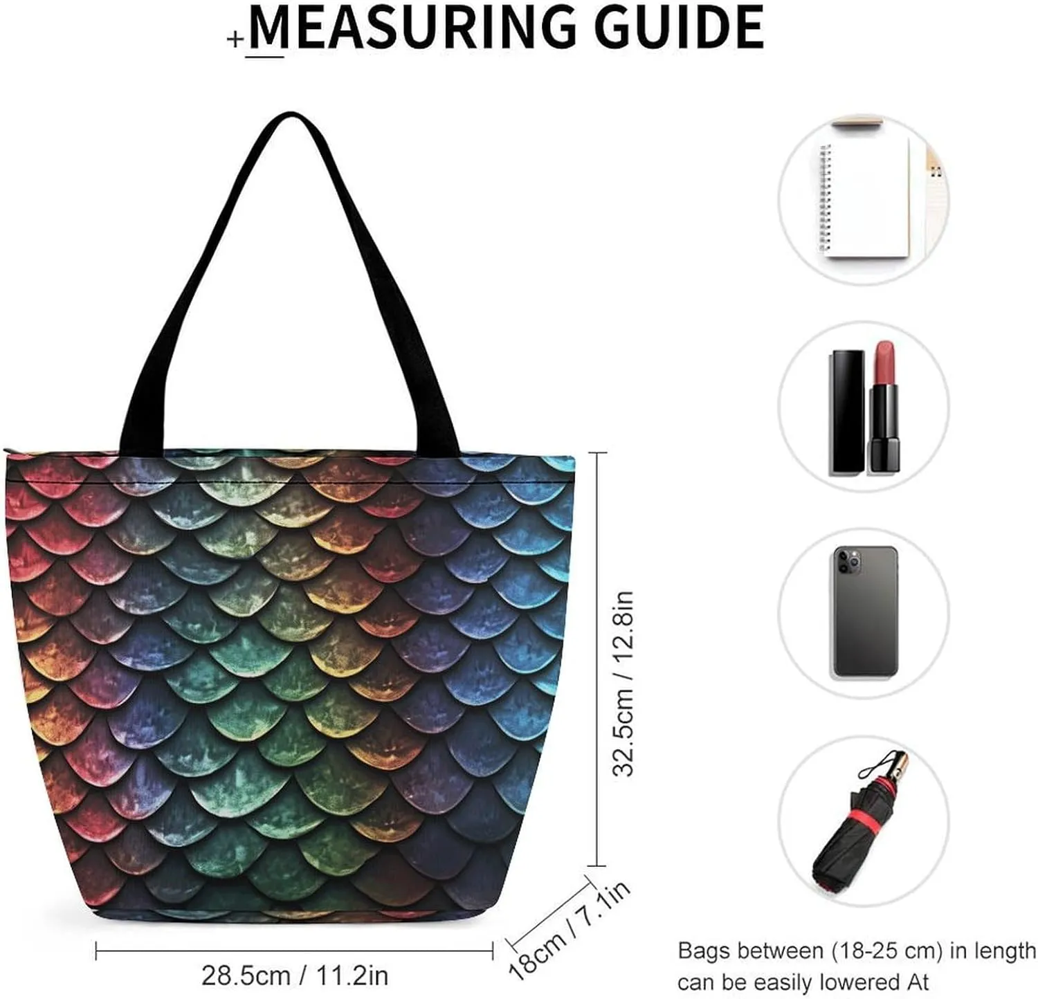 Tote Bag for Women Grocery Bag Dirt Road with Leaves Foldable Shopping Bags Reusable Large Tote Bag