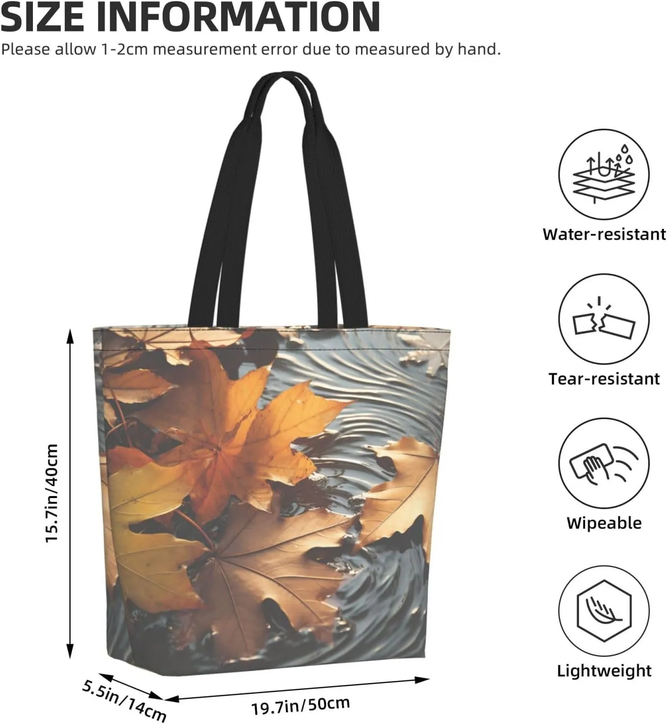 Tote Bag for Women Grocery Bag Reusable Shopping Bag Math question Handbag Foldable Shoulder Bag