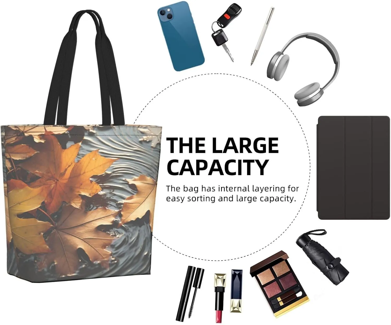 Tote Bag for Women Grocery Bag Reusable Shopping Bag Math question Handbag Foldable Shoulder Bag