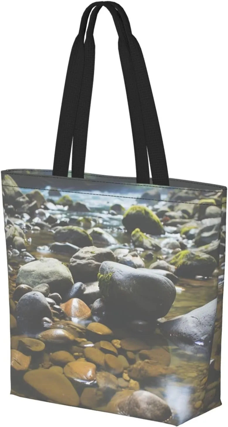 Tote Bag for Women Grocery Bag Reusable Shopping Bag Universe Starry Stars Handbag Foldable Shoulder Bag