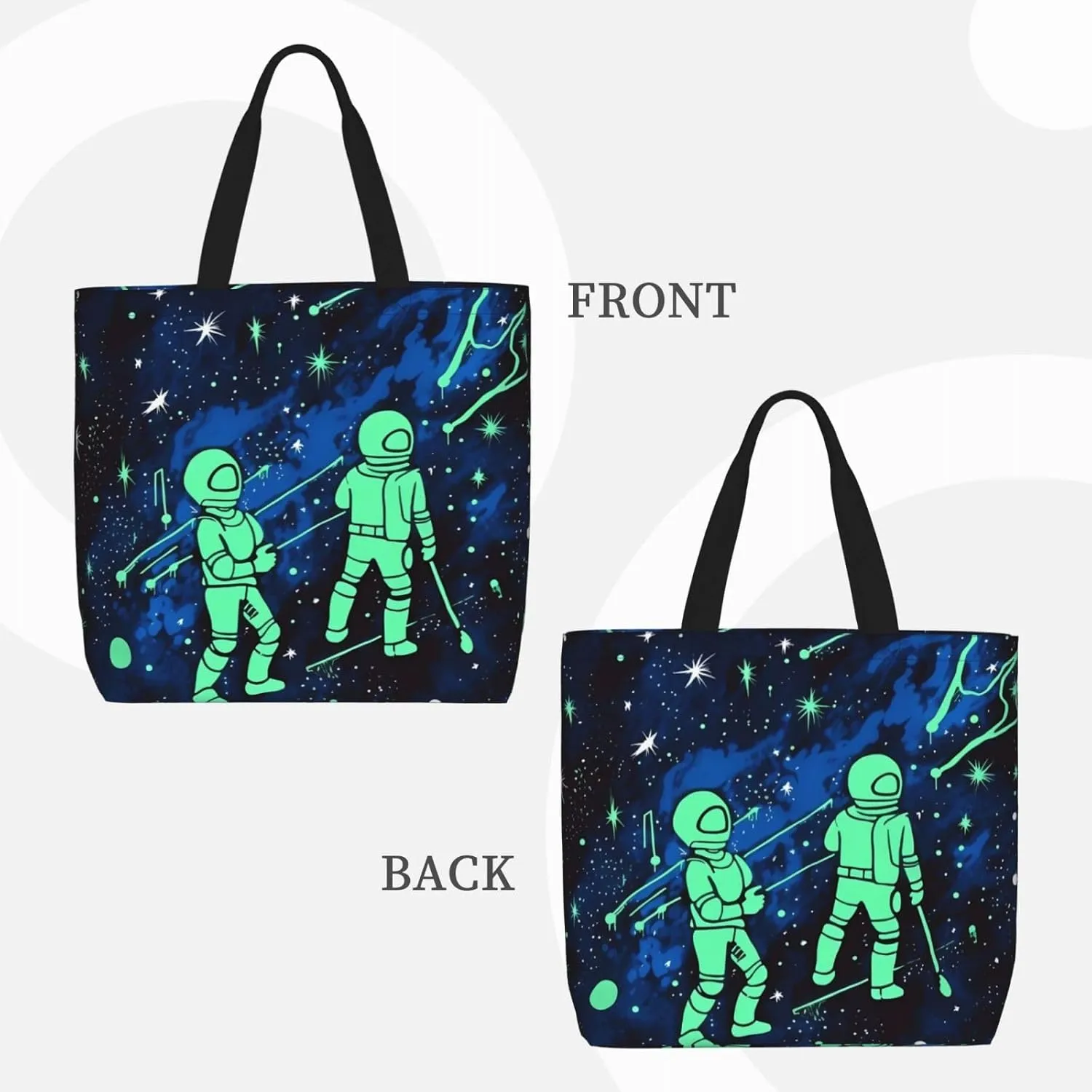 Tote Bag for Women Ice Hockey Pattern Shoulder Bag with Zipper Handbag Large Capacity Reusable Grocery Bag