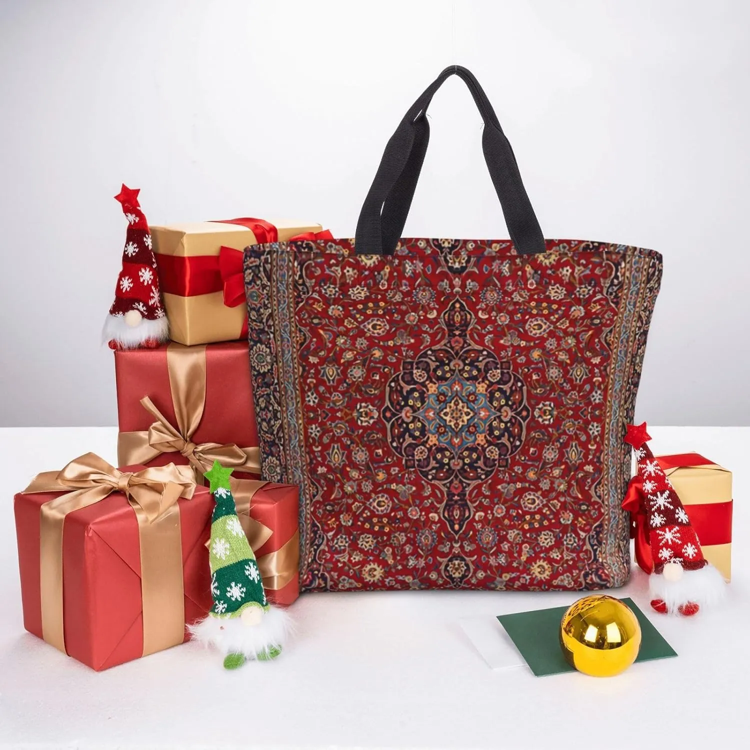 Tote Bag For Women Persian Turkish Oriental Shoulder Bags Large Grocery Handbag Crossbody Bag For Work Travel Shopping