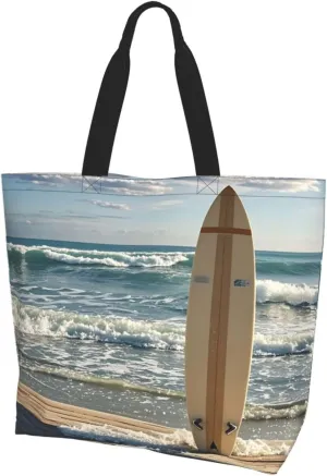 Tote Bag for Women Turquoise Blue Gold Marble Grocery Bag Foldable Shopping Bags Reusable Large Tote Bag